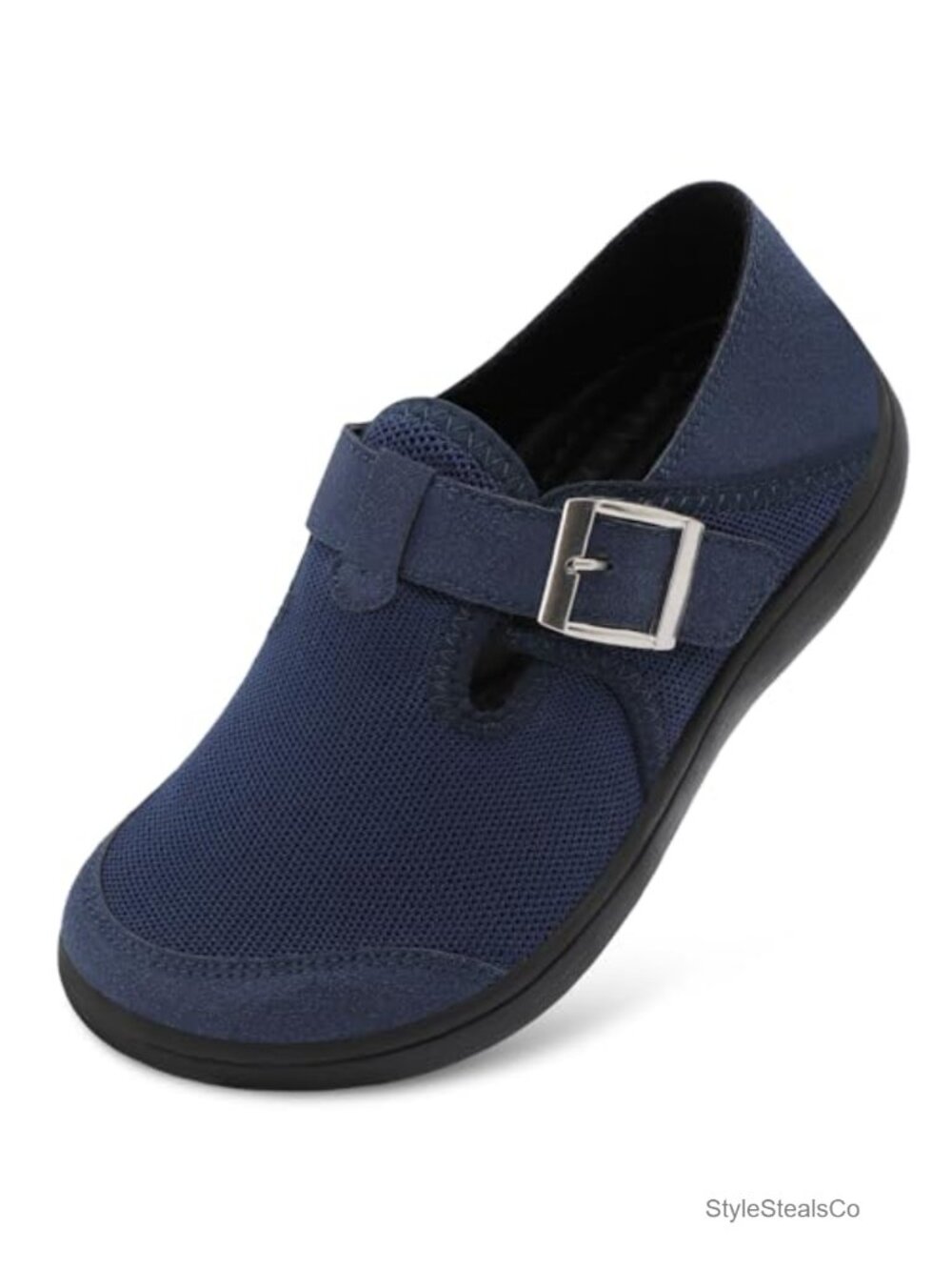 Women's Wide Toe Box Barefoot Walking Shoes Zero Drop Slip On Clogs
